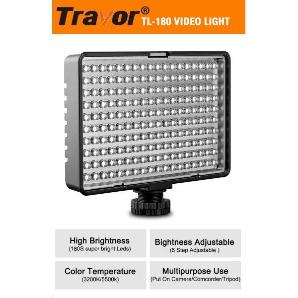 Travor 180  LUZ LED batería mas cargador