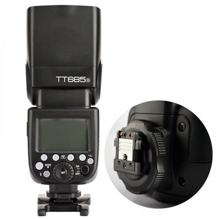 Flash Automático TTL Godox TT685 HSS GN60 con radio incorporada Flash Automático TTL Godox TT685 HSS GN60 con radio incorporada
