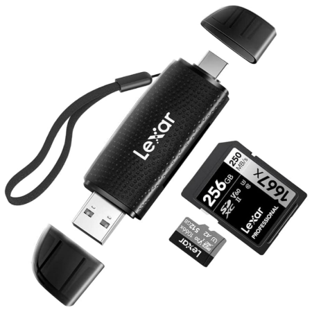 LEXAR LECTOR USB-A/C...