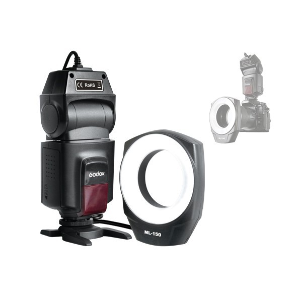 Flash Macro GODOX ML-150 de zapata universal (Canon, Nikon, etc)
