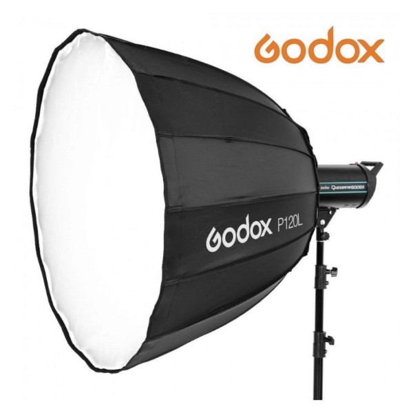 Sofbox Parabólico GODOX PL120 CM montura bownes armado semirapido